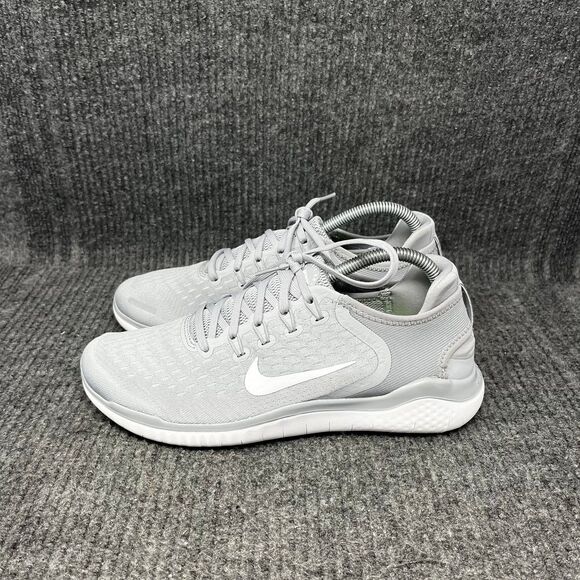 Nike Free RN 2018 Wolf Grey White Athletic Running Shoes Women’s 9.5 942837-003 - Picture 3 of 8